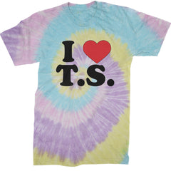 I Heart T.S. Concert Music Lover  Mens T-shirt Tie-Dye Jellybean