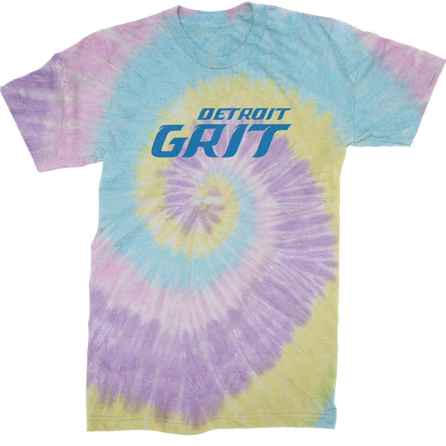 Grit Detroit Football Hard Knocks Mens T-shirt Tie-Dye Jellybean