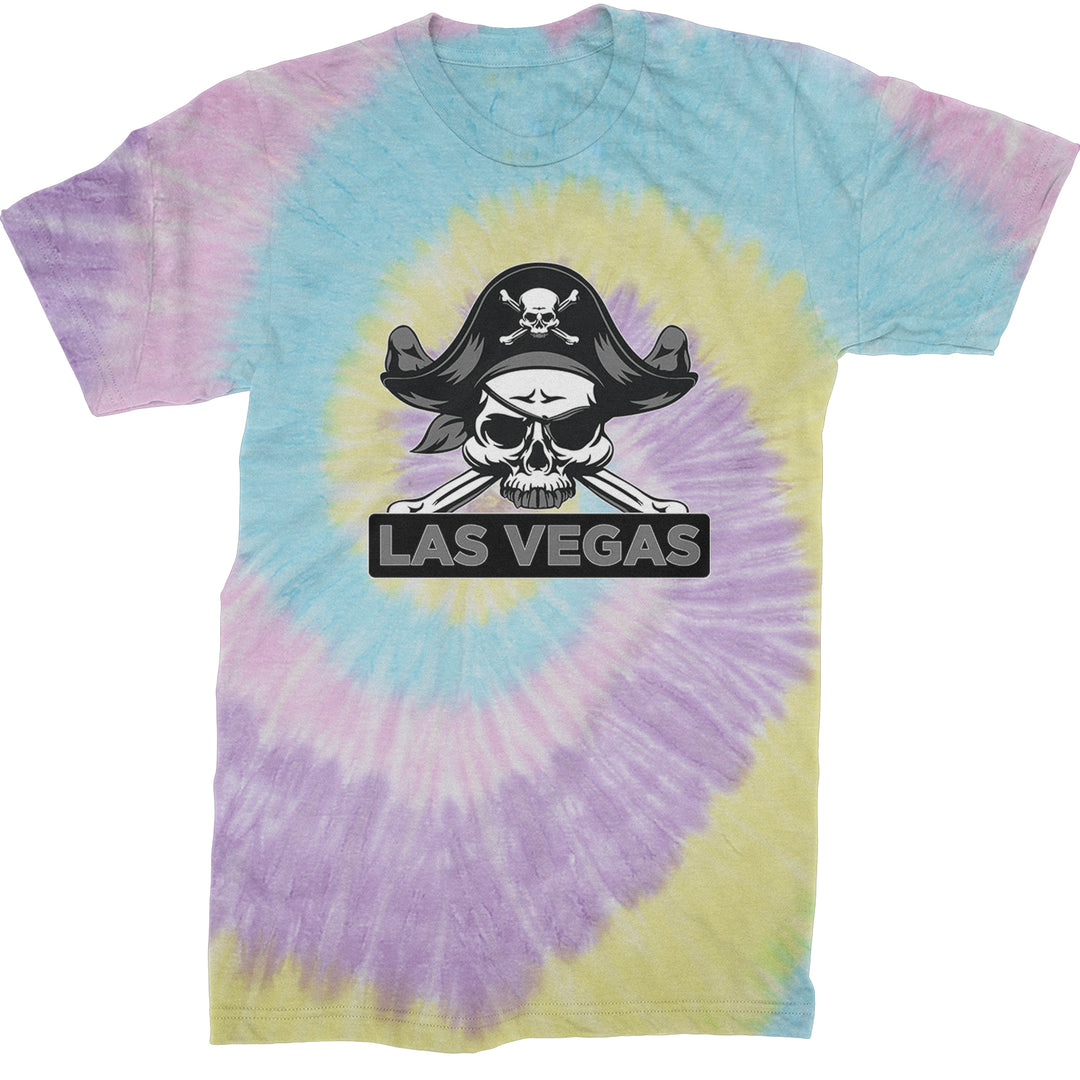 Raider Skull Straight Outta Las Vegas Mens T-shirt Tie-Dye Jellybean