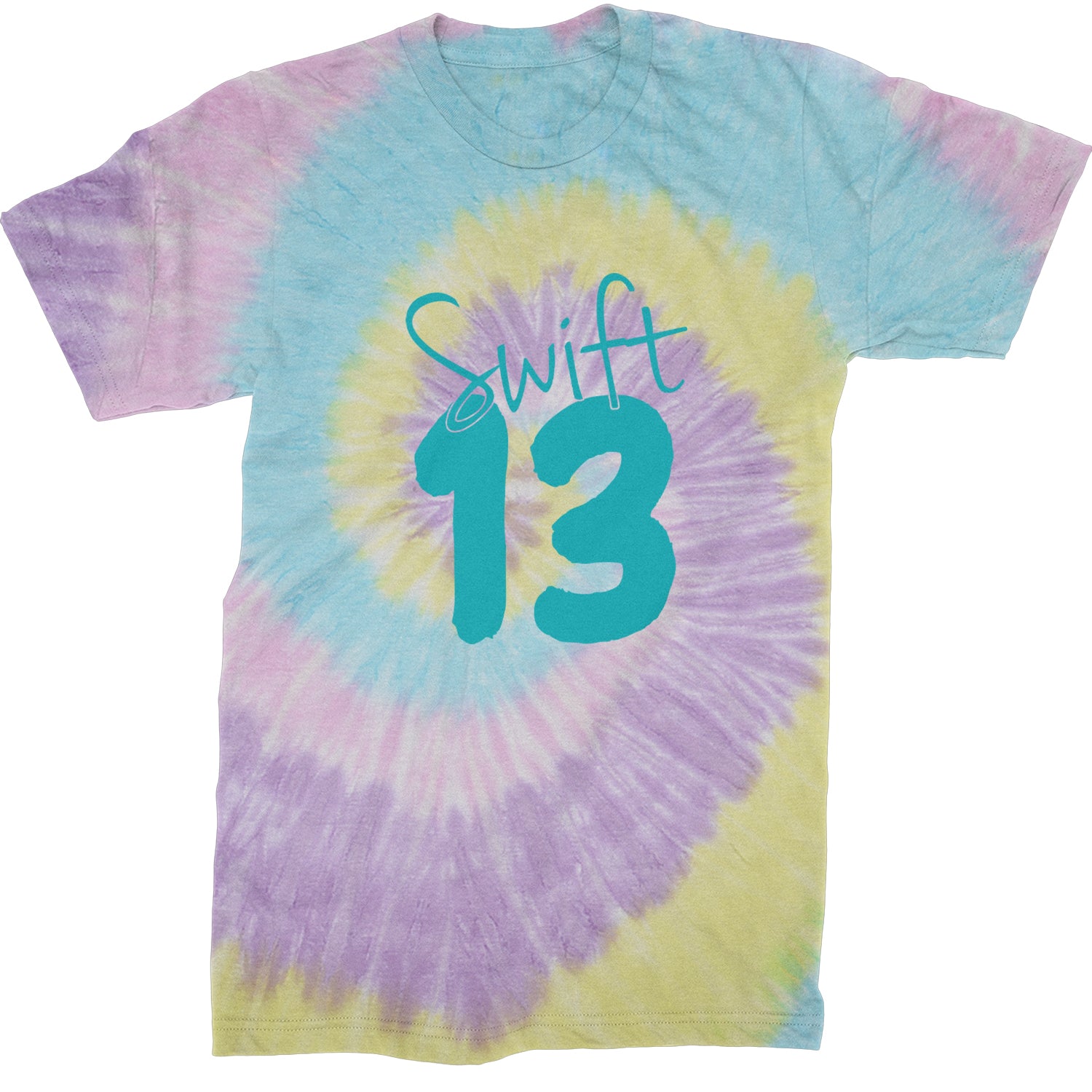 13 Swift 13 Lucky Number Era TTPD Mens T-shirt Tie-Dye Jellybean