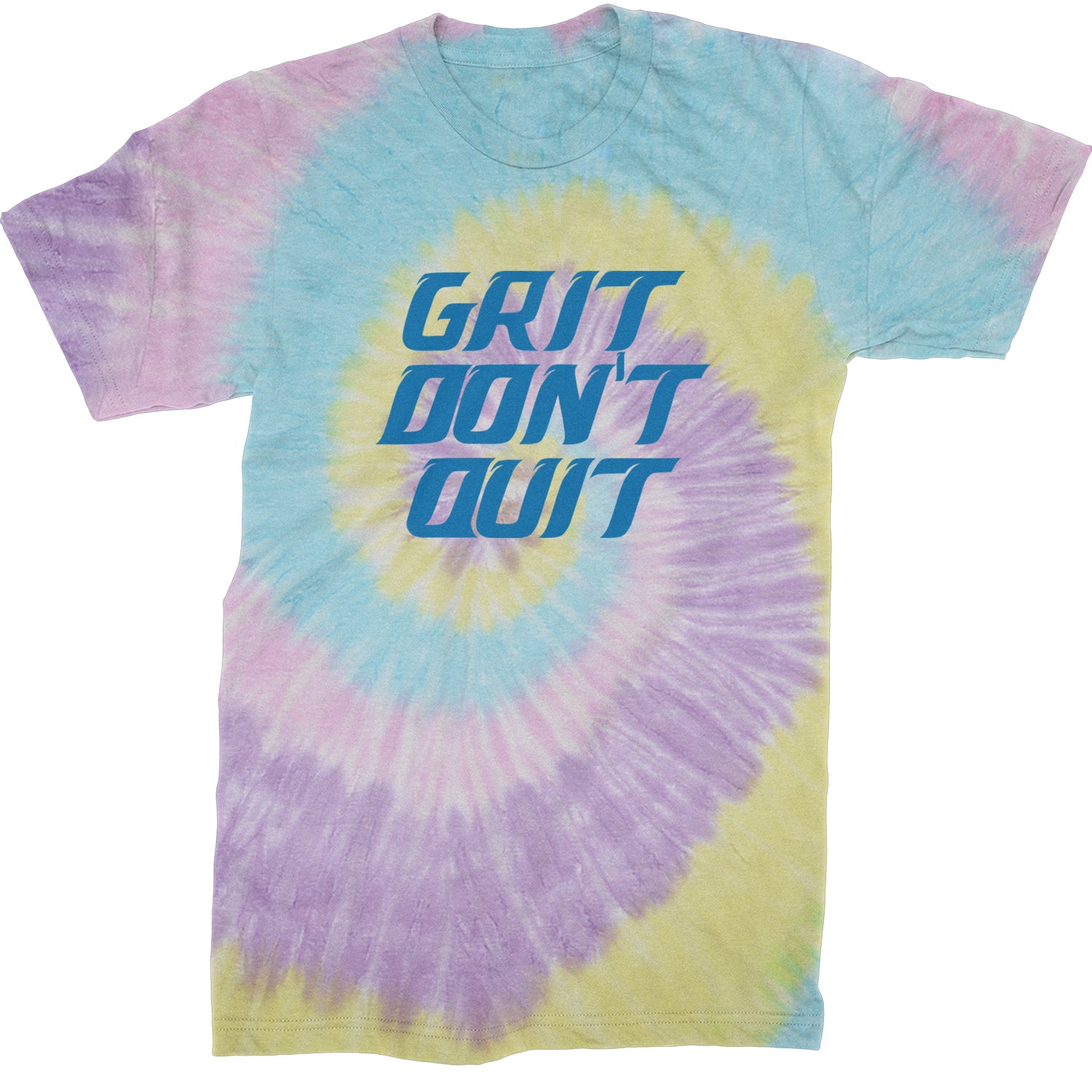 Grit Don't Quit Detroit Grit Mens T-shirt Tie-Dye Jellybean