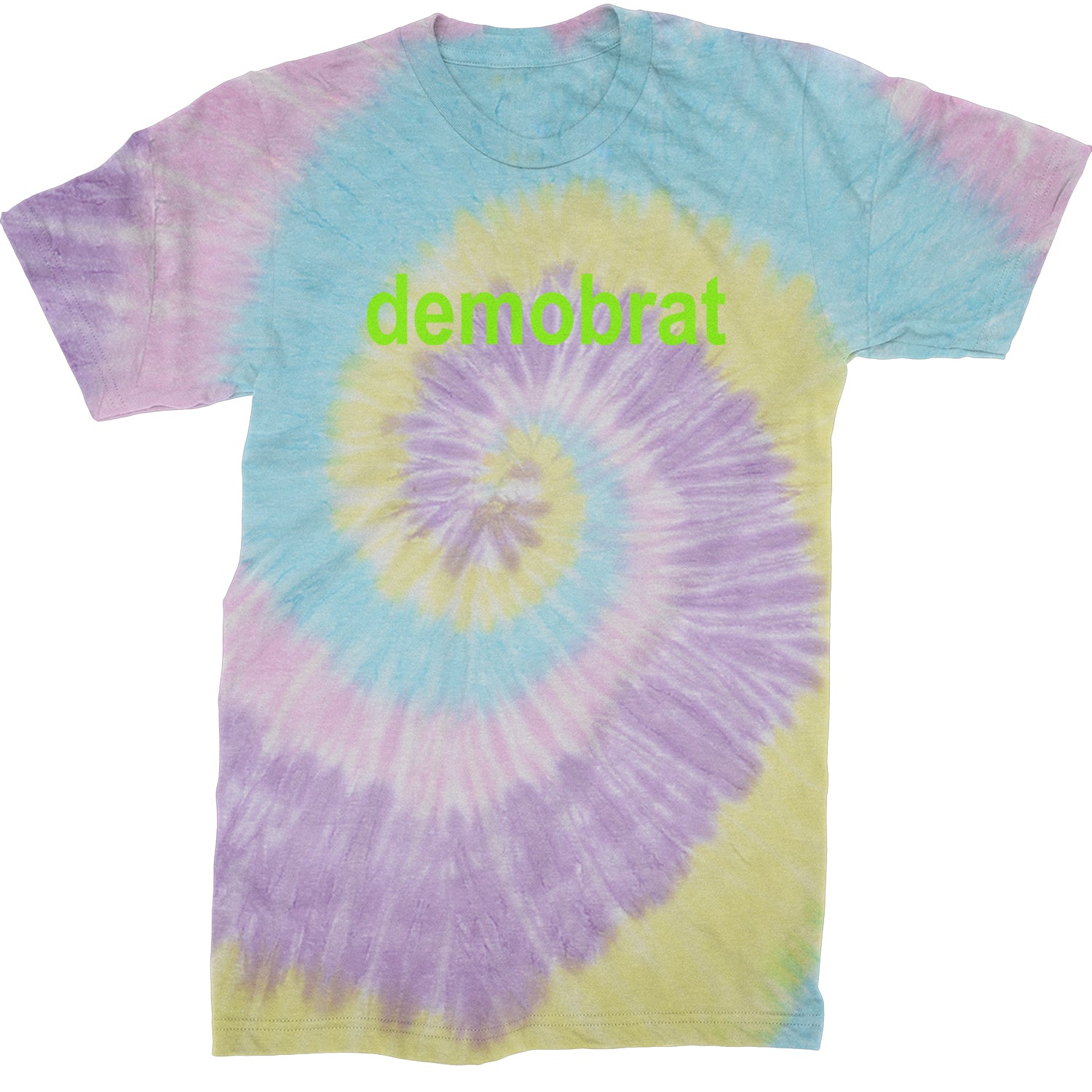 Demobrat Kamala Is Brat Vote Democrat Mens T-shirt Tie-Dye Jellybean