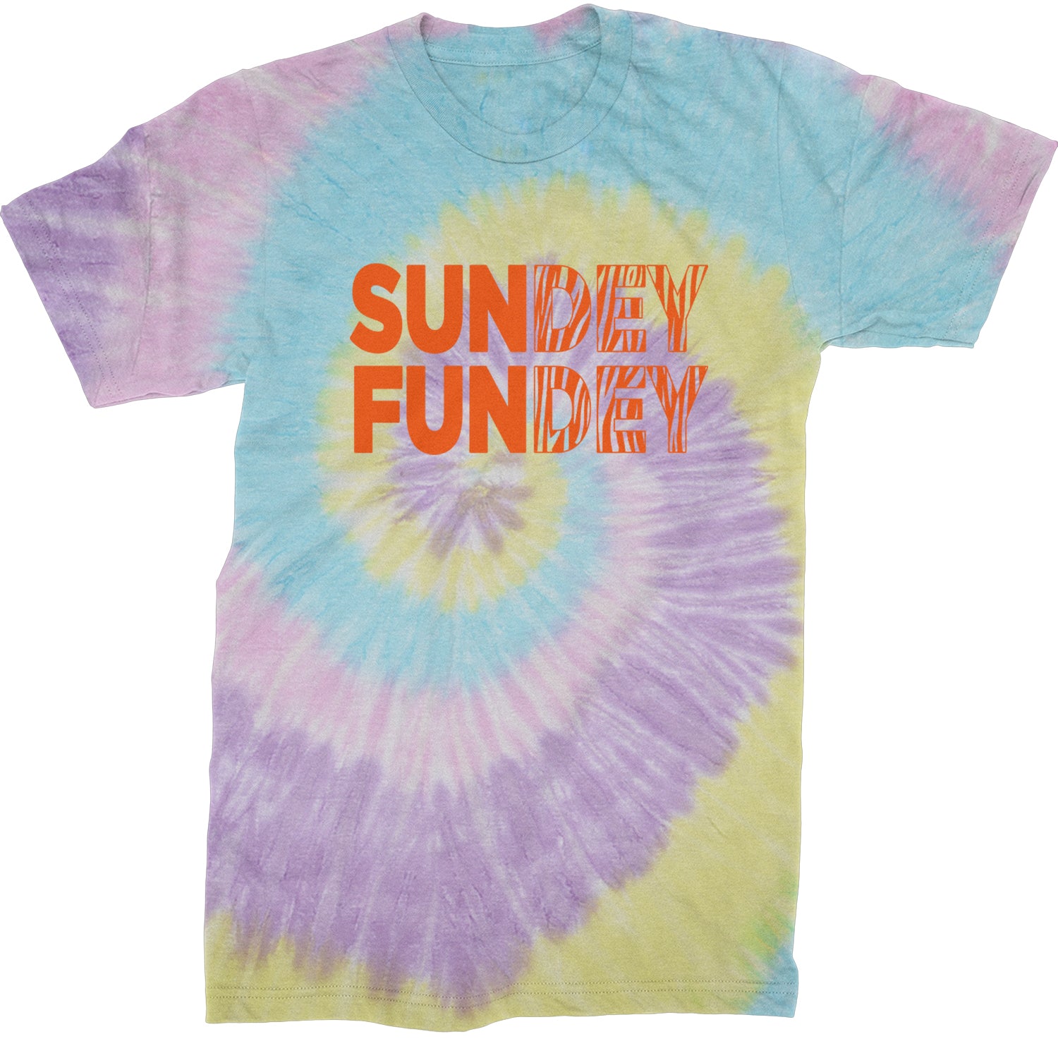 SunDEY FunDEY Sunday FundayMens T-shirt Tie-Dye Jellybean