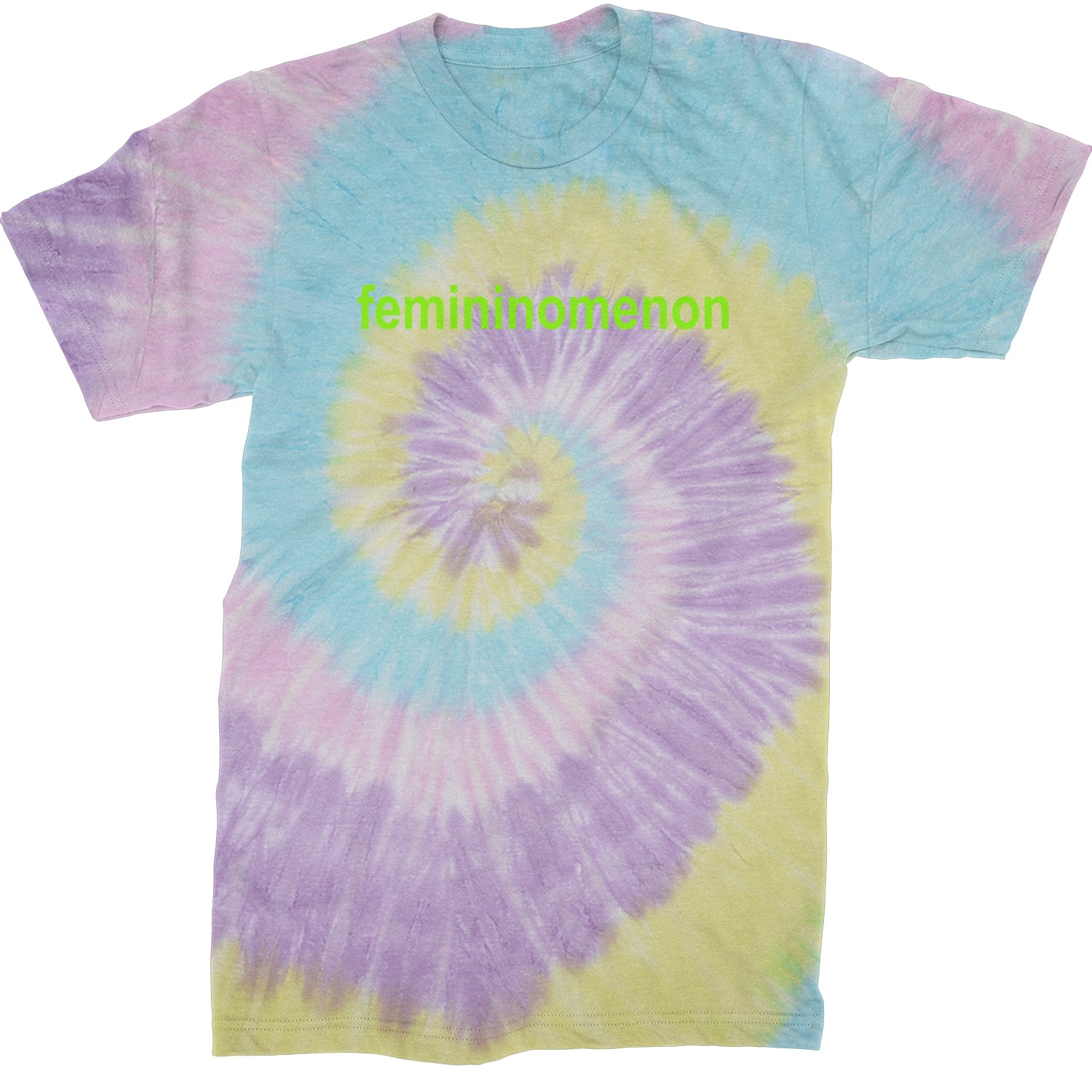 Femininomenon Female Empowerment Mens T-shirt Tie-Dye Jellybean