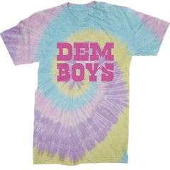 Dem Boys Hot Pink Dallas  Mens T-shirt Tie-Dye Jellybean