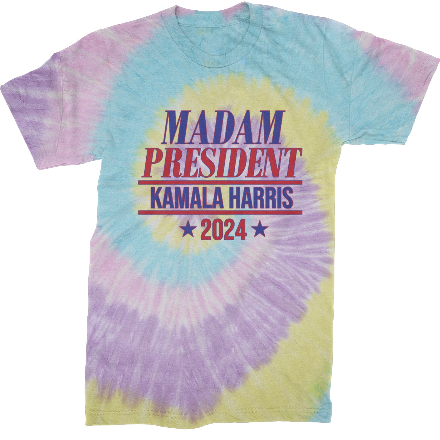 Madam President - Support kamala Harris For President 2024 Mens T-shirt Tie-Dye Jellybean