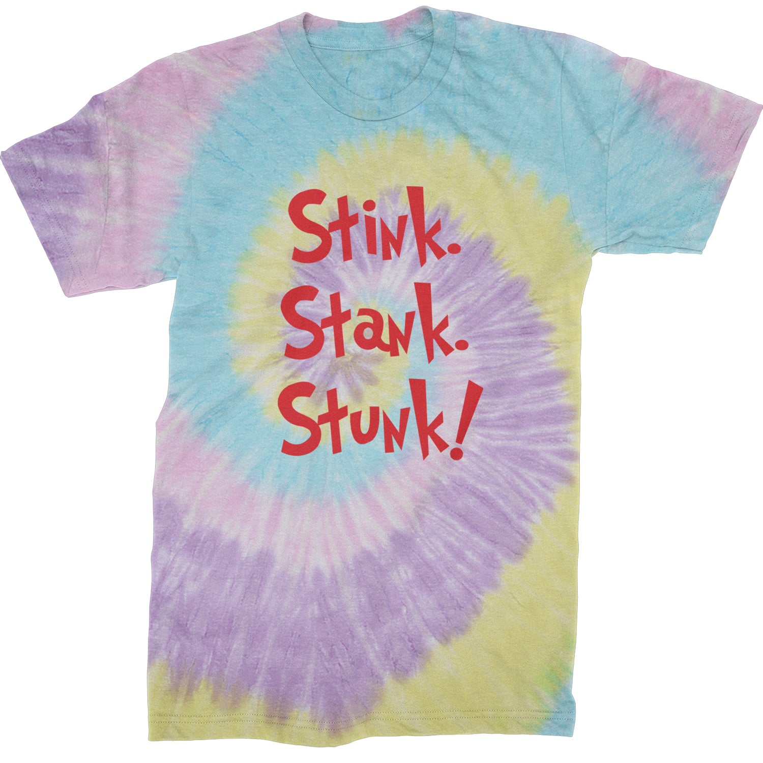 Stink Stank Stunk Gr-nch  Mens T-shirt Tie-Dye Jellybean