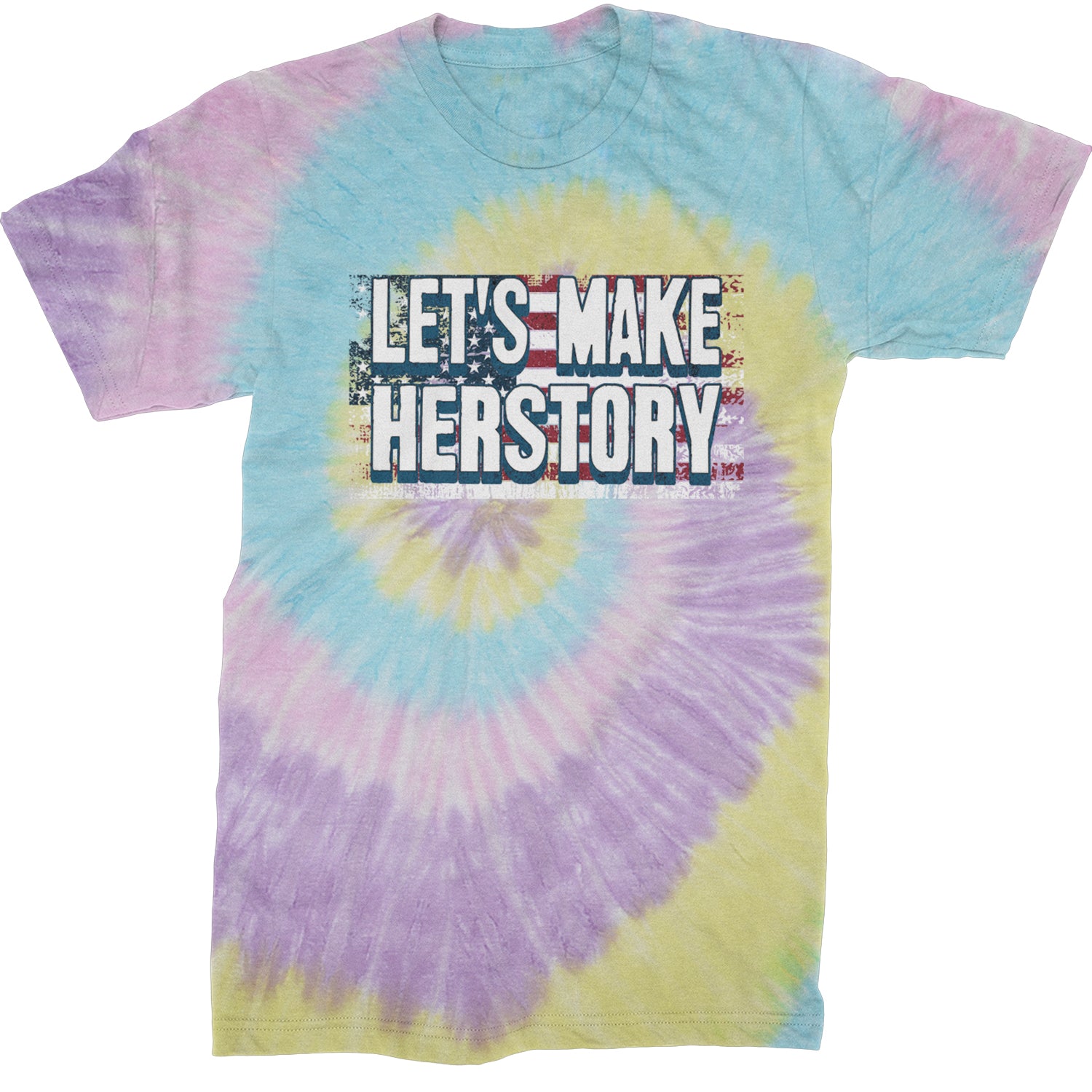 Lets Make Herstory - Support Kamala Harris For President 2024 Mens T-shirt Tie-Dye Jellybean