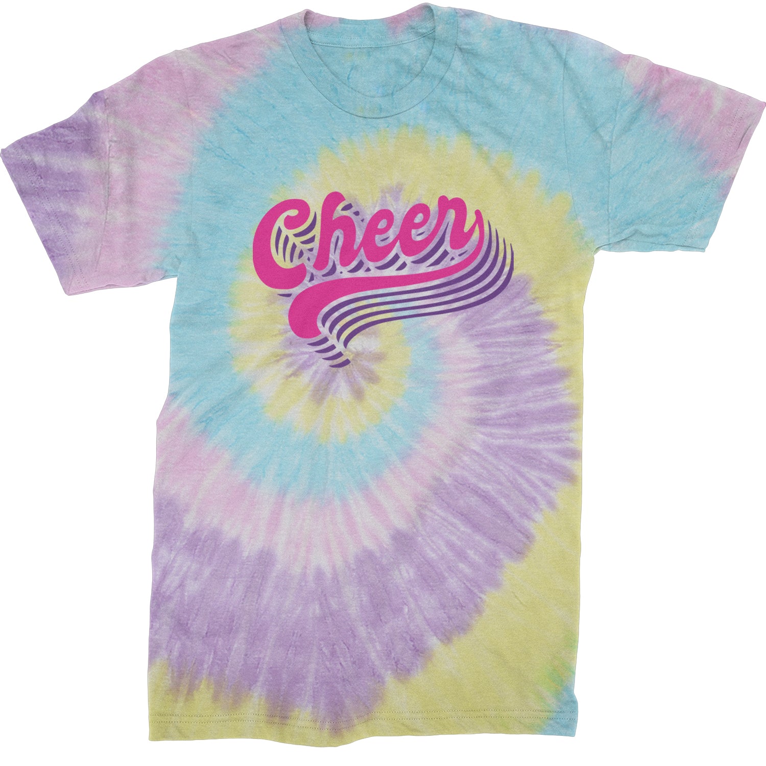 Cheer Pride Mens T-shirt Tie-Dye Jellybean