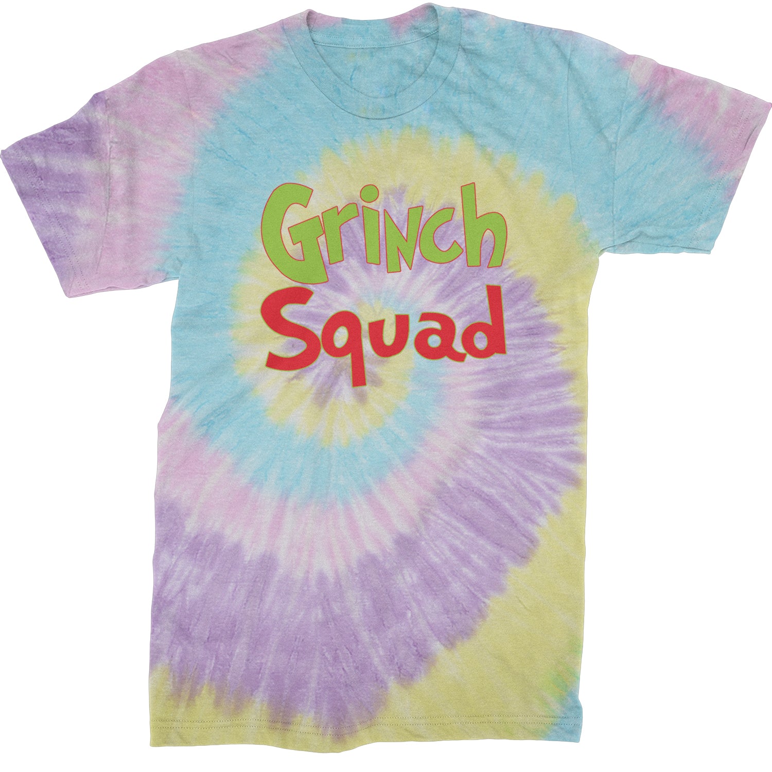 Gr-nch Squad Jolly Grinchmas Merry Christmas  Mens T-shirt Tie-Dye Jellybean