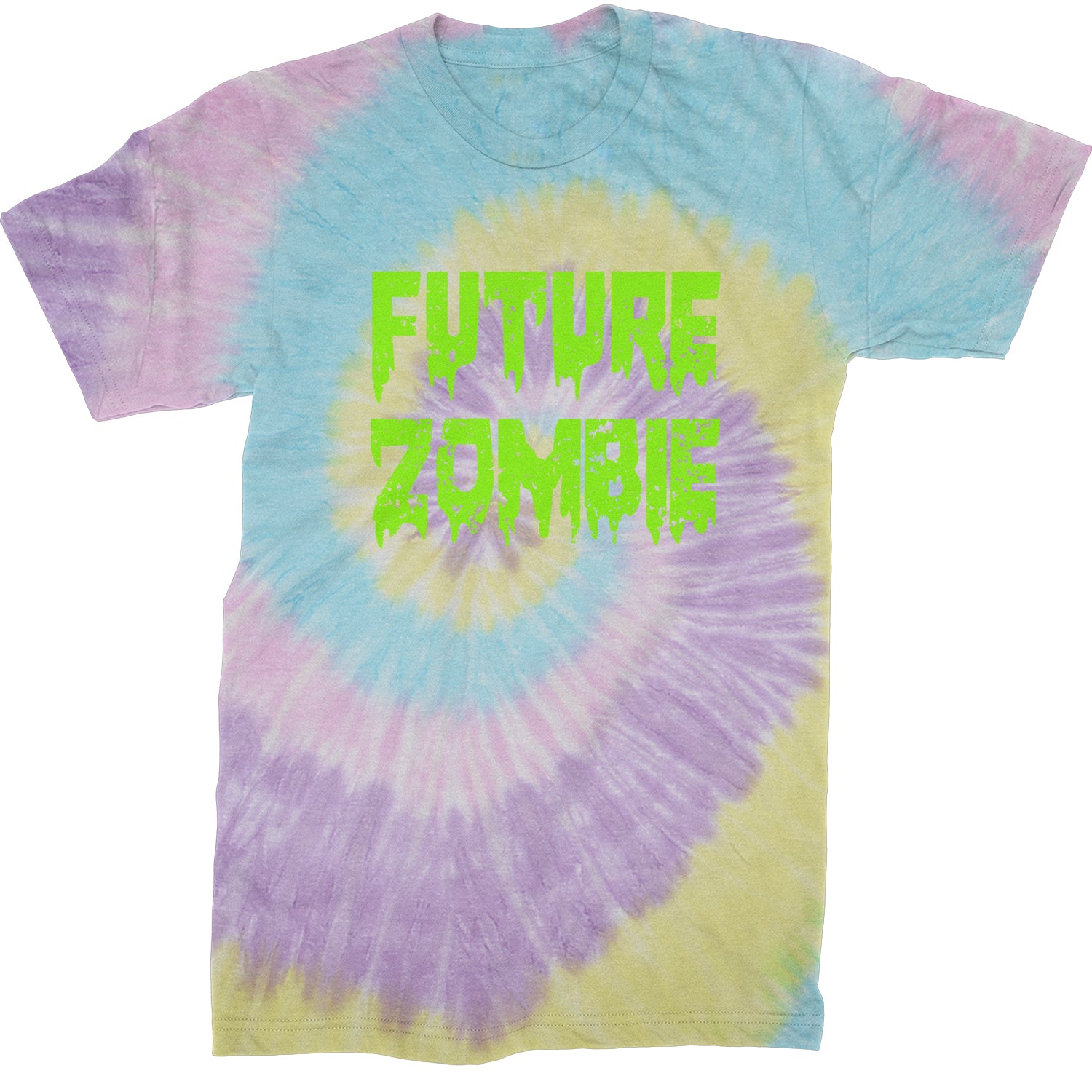 Future Zombie Horror Mens T-shirt Tie-Dye Jellybean