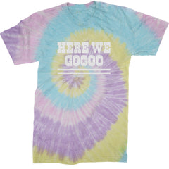 Here We Go Dem Boys Dallas Football Mens T-shirt Tie-Dye Jellybean
