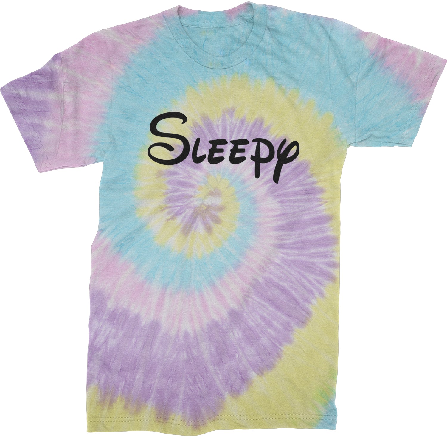 Sleepy - 7 Dwarfs Costume Mens T-shirt Tie-Dye Jellybean