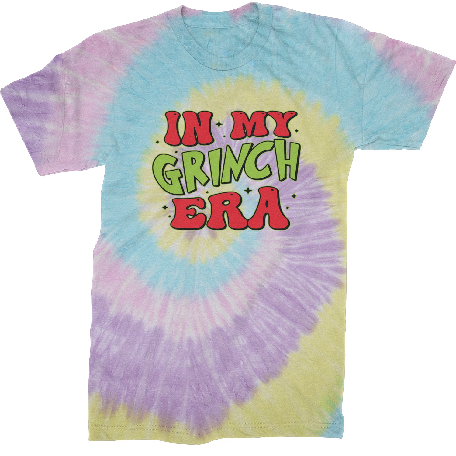 In My Gr-nch Era Jolly Merry Christmas  Mens T-shirt Tie-Dye Jellybean