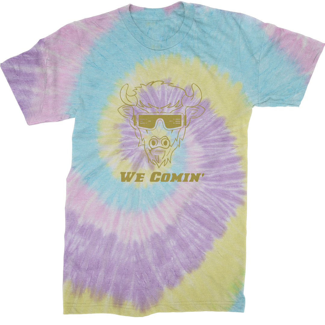 We Coming Coach Prime Colorado Mens T-shirt Tie-Dye Jellybean