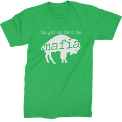 This Girl Has Ties To The Bills Mafia Mens T-shirt Kelly Green
