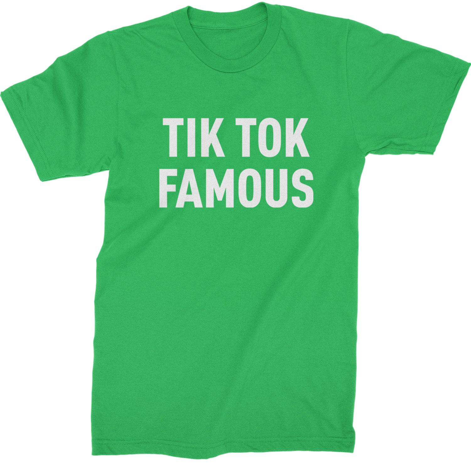 TikTok Famous Influencer Promoter Mens T-shirt Kelly Green