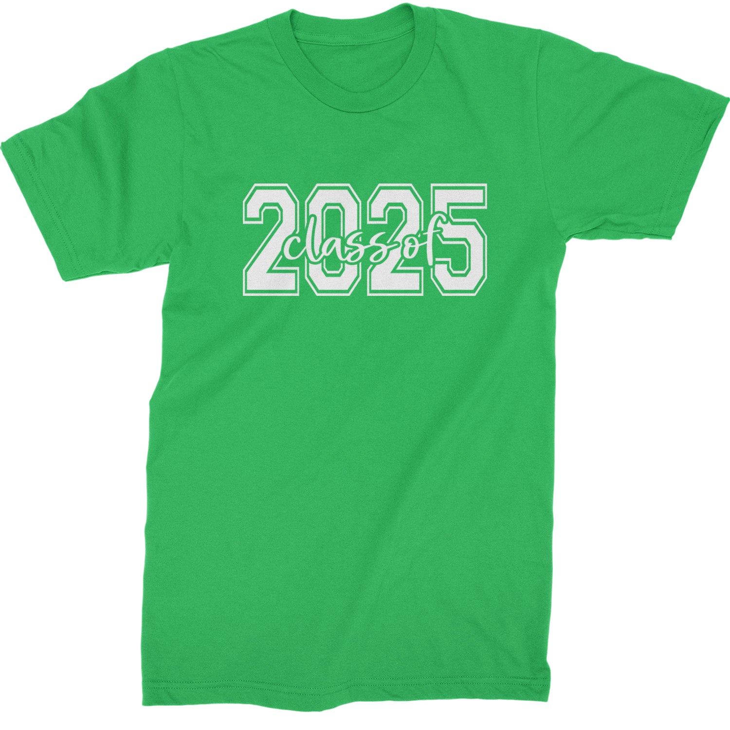 Class Of 2025 Graduation Mens T-shirt Kelly Green