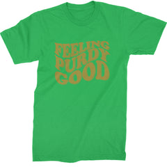 Feeling Purdy Good San Francisco Mens T-shirt Kelly Green