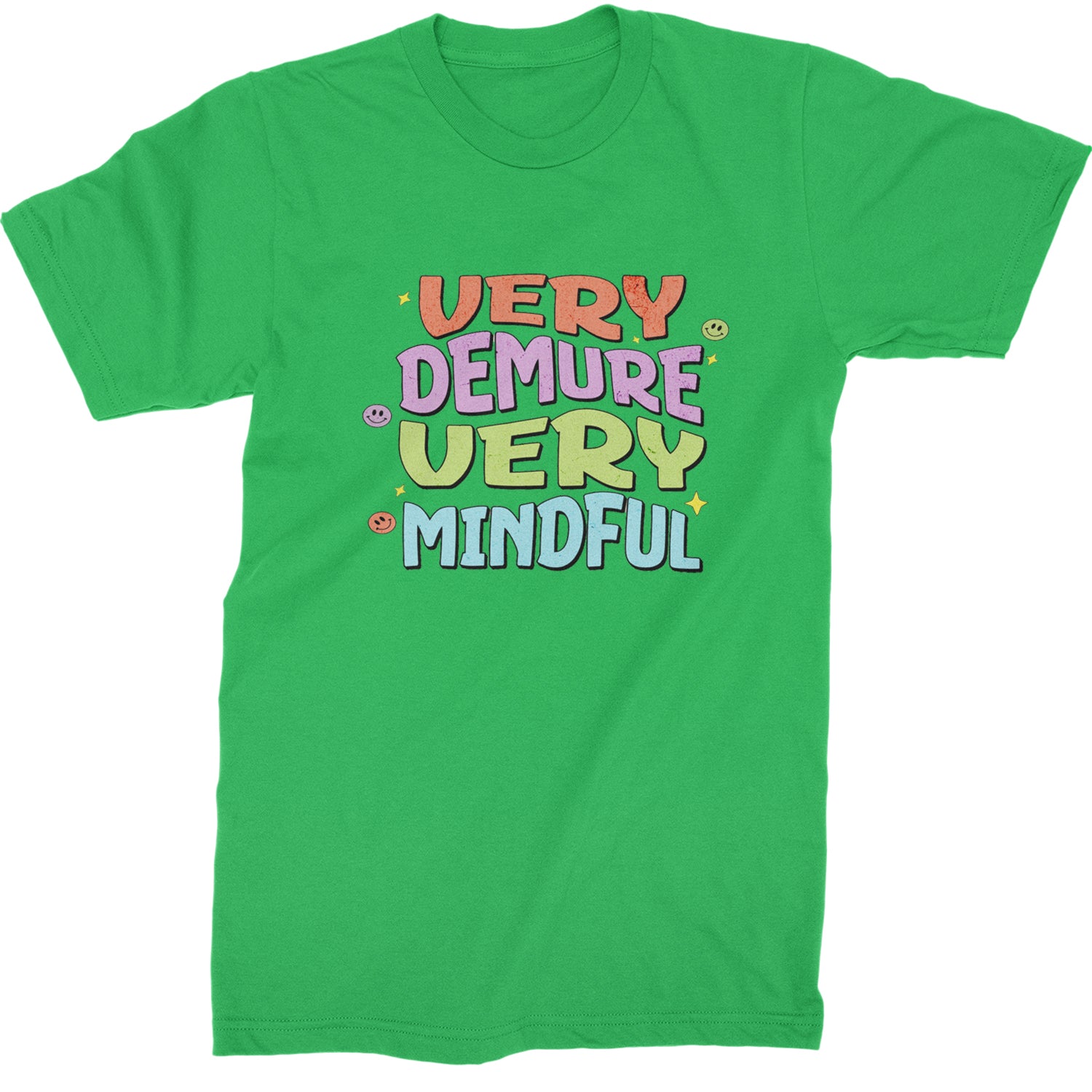 Very Demure, Very Mindful Mens T-shirt Kelly Green