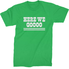 Here We Go Dem Boys Dallas Football Mens T-shirt Kelly Green