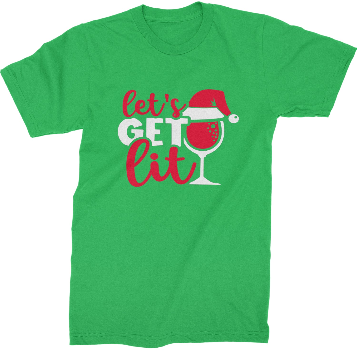 Let’s Get Lit Mens T-shirt Kelly Green