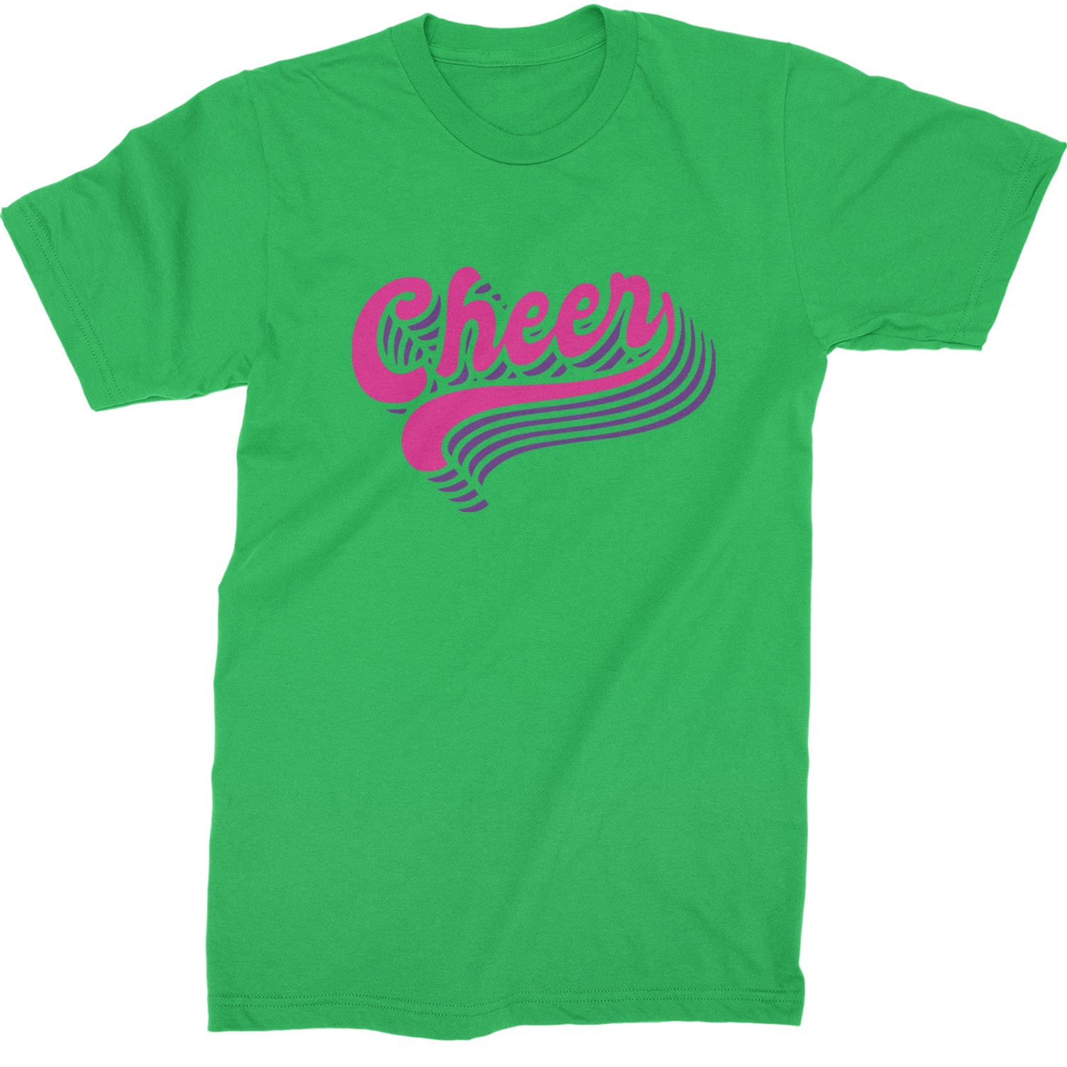 Cheer Pride Mens T-shirt Kelly Green