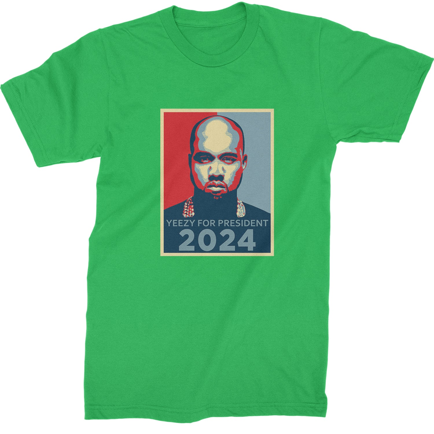 Yeezus For President Vote for Ye Mens T-shirt Kelly Green