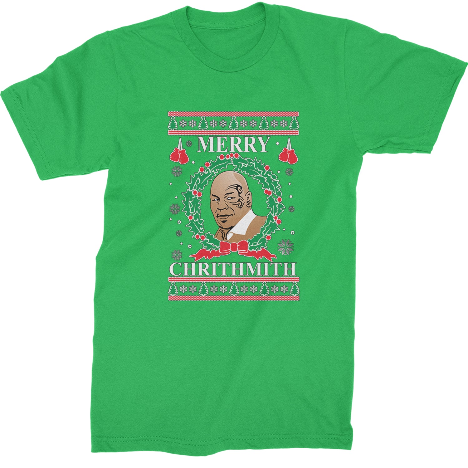 Merry Chrithmith Ugly Christmas  Mens T-shirt Kelly Green