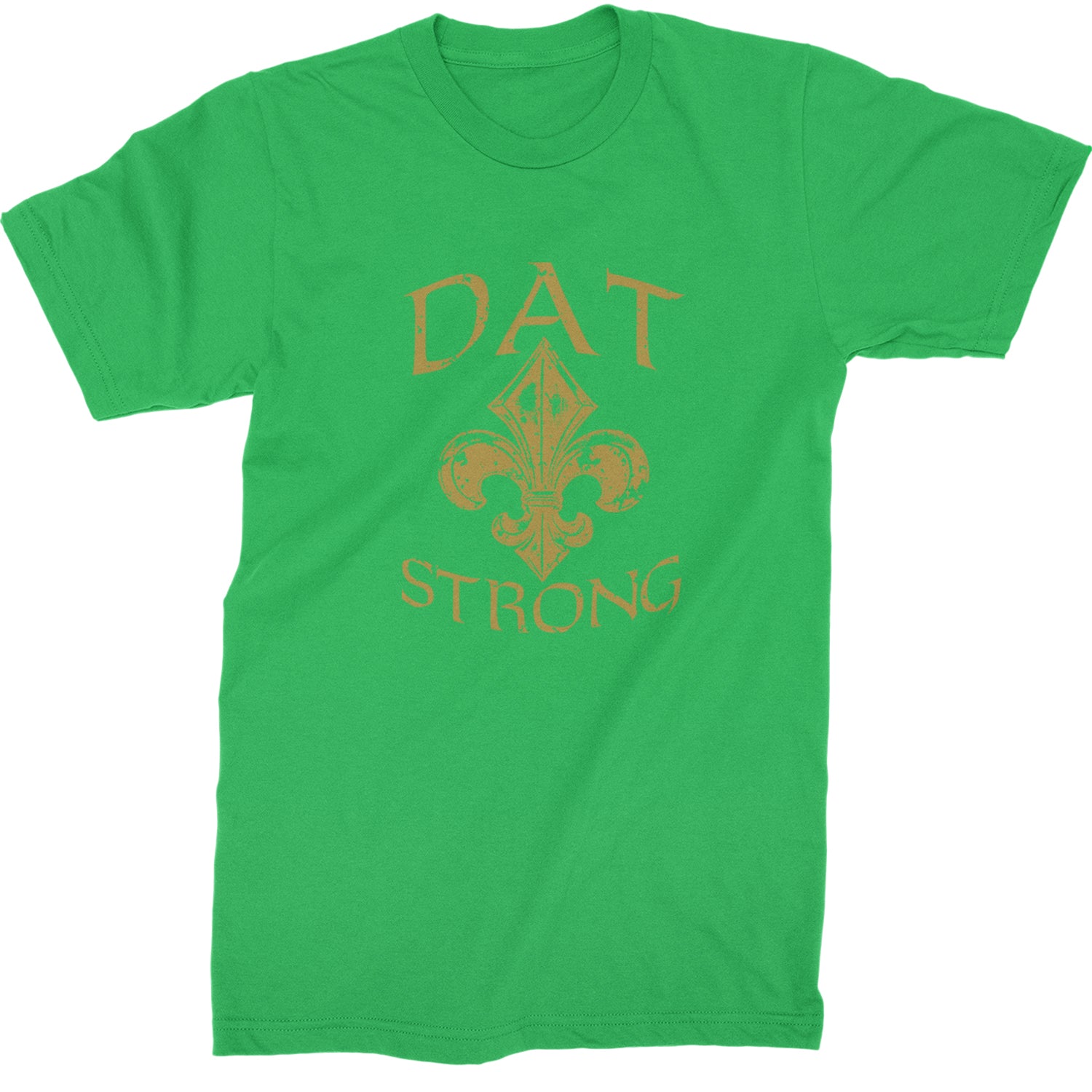 Dat Strong New Orleans   Mens T-shirt Kelly Green