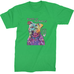 Beware Of Pit Bulls, They Will Steal Your Heart  Mens T-shirt Kelly Green