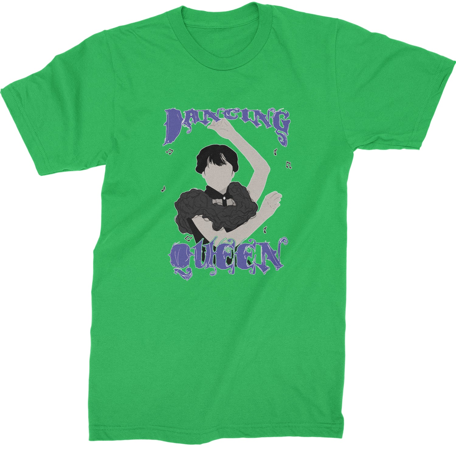 Wednesday Dancing Queen Mens T-shirt Kelly Green