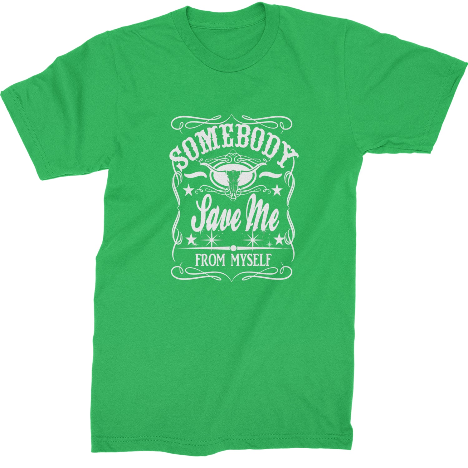 Somebody Save Me From Myself Son Of A Sinner Mens T-shirt Kelly Green