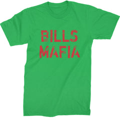 Distressed Bills Mafia Football Mens T-shirt Kelly Green