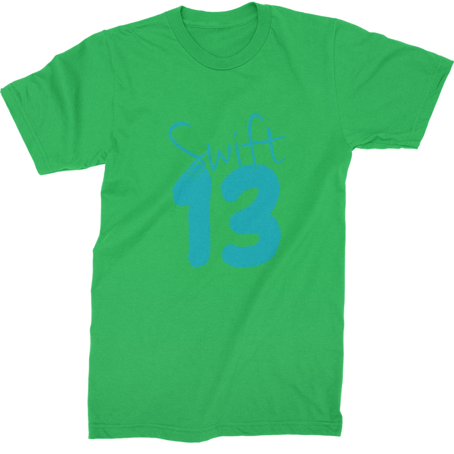 13 Swift 13 Lucky Number Era TTPD Mens T-shirt Kelly Green