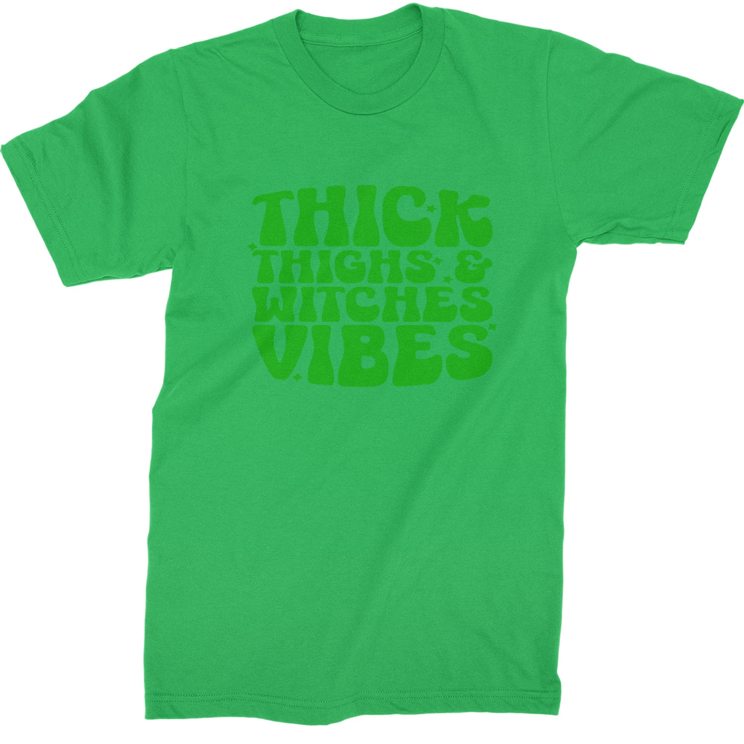 Thick Thighs And Witches Vibes Mens T-shirt Kelly Green