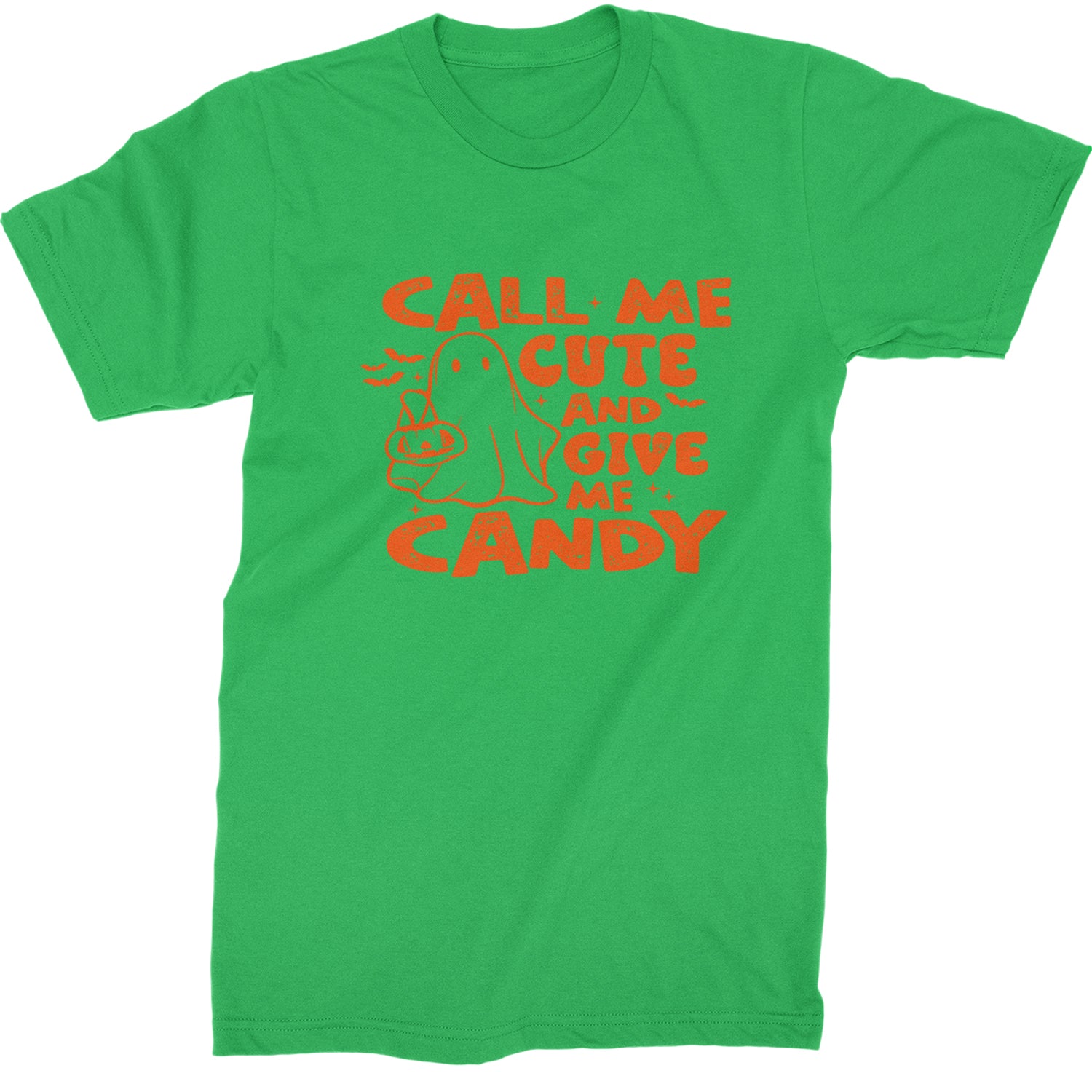 Call Me Cute And Give Me Candy Mens T-shirt Kelly Green