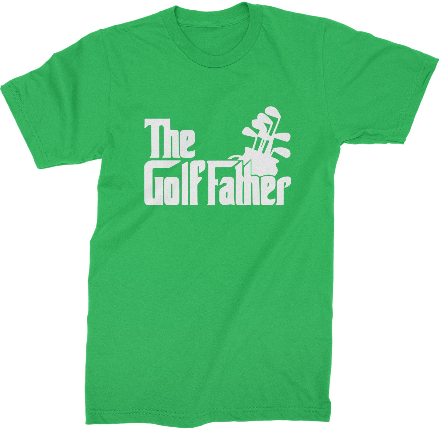 The Golf Father Golfing Dad  Mens T-shirt Kelly Green