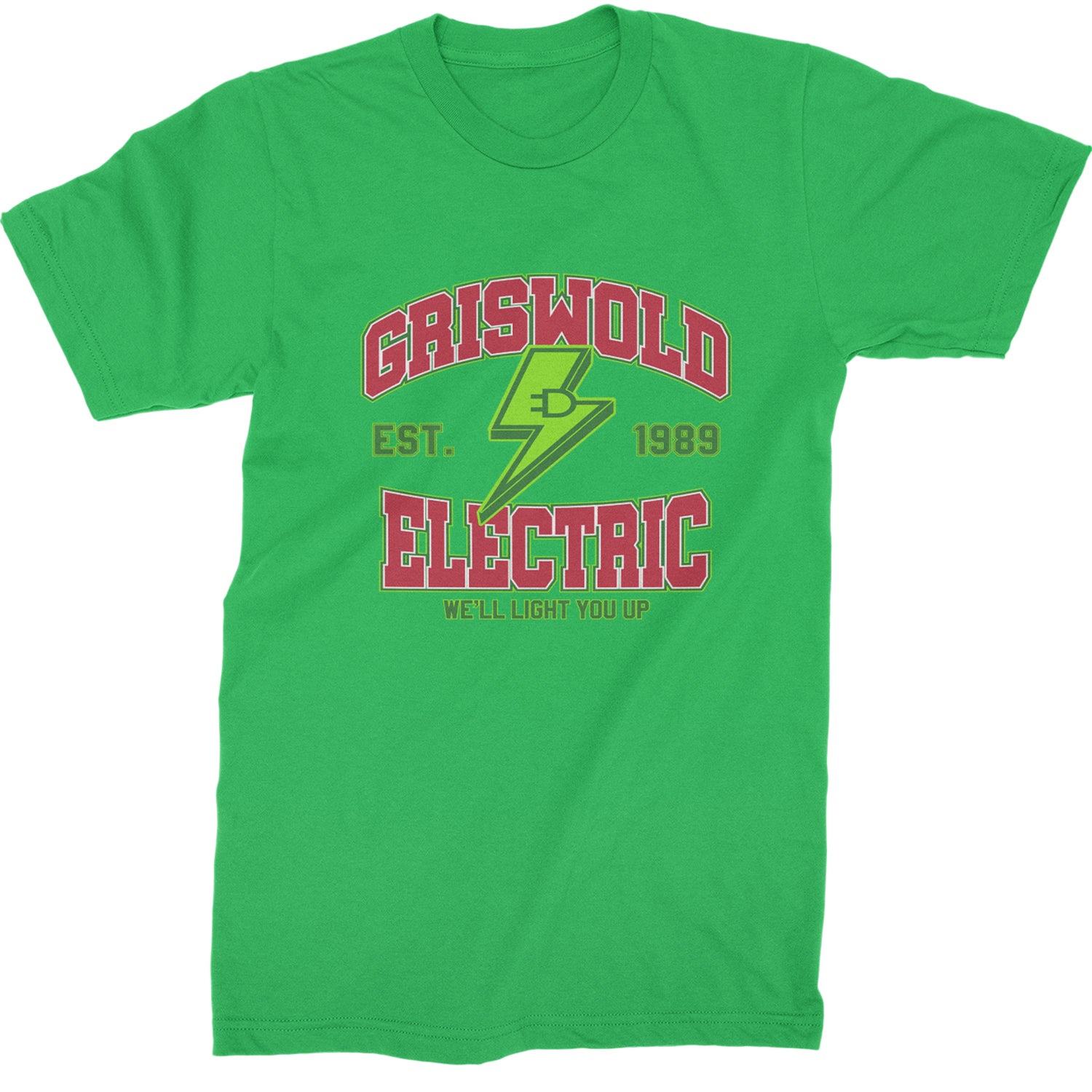 Griswold Electric We'll Light You Up  Mens T-shirt Kelly Green