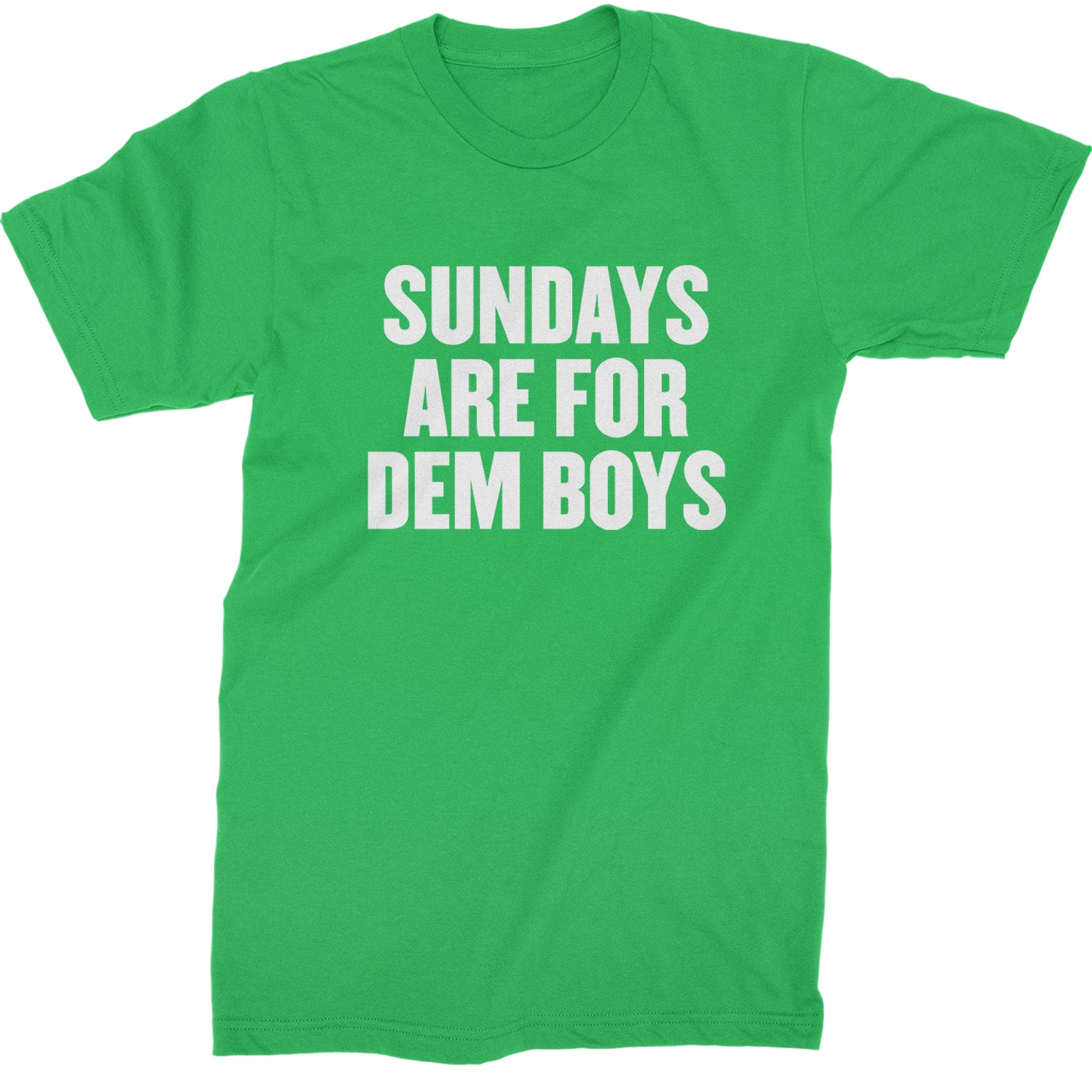 Sundays Are For Dem Boys Mens T-shirt Kelly Green