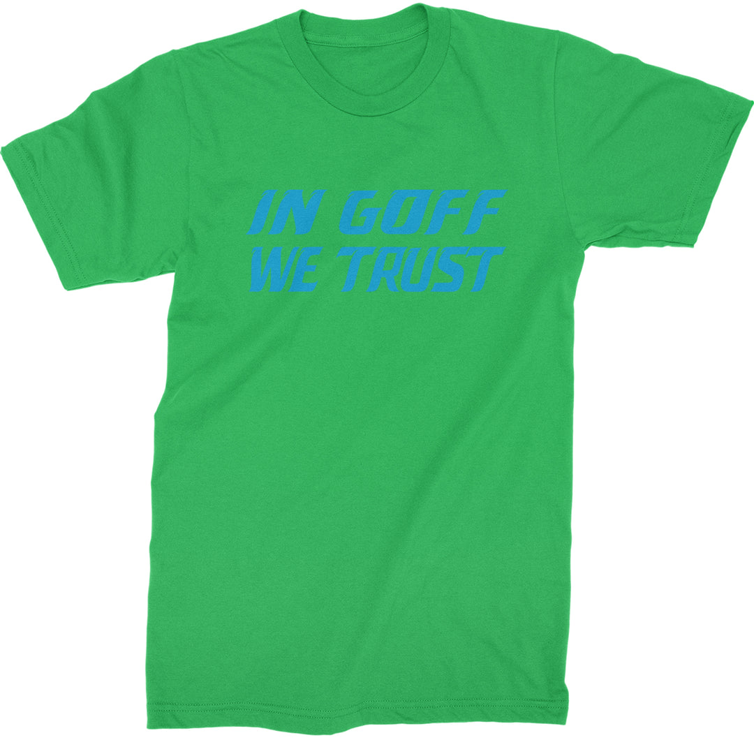 In Goff We Trust Detroit  Mens T-shirt Kelly Green