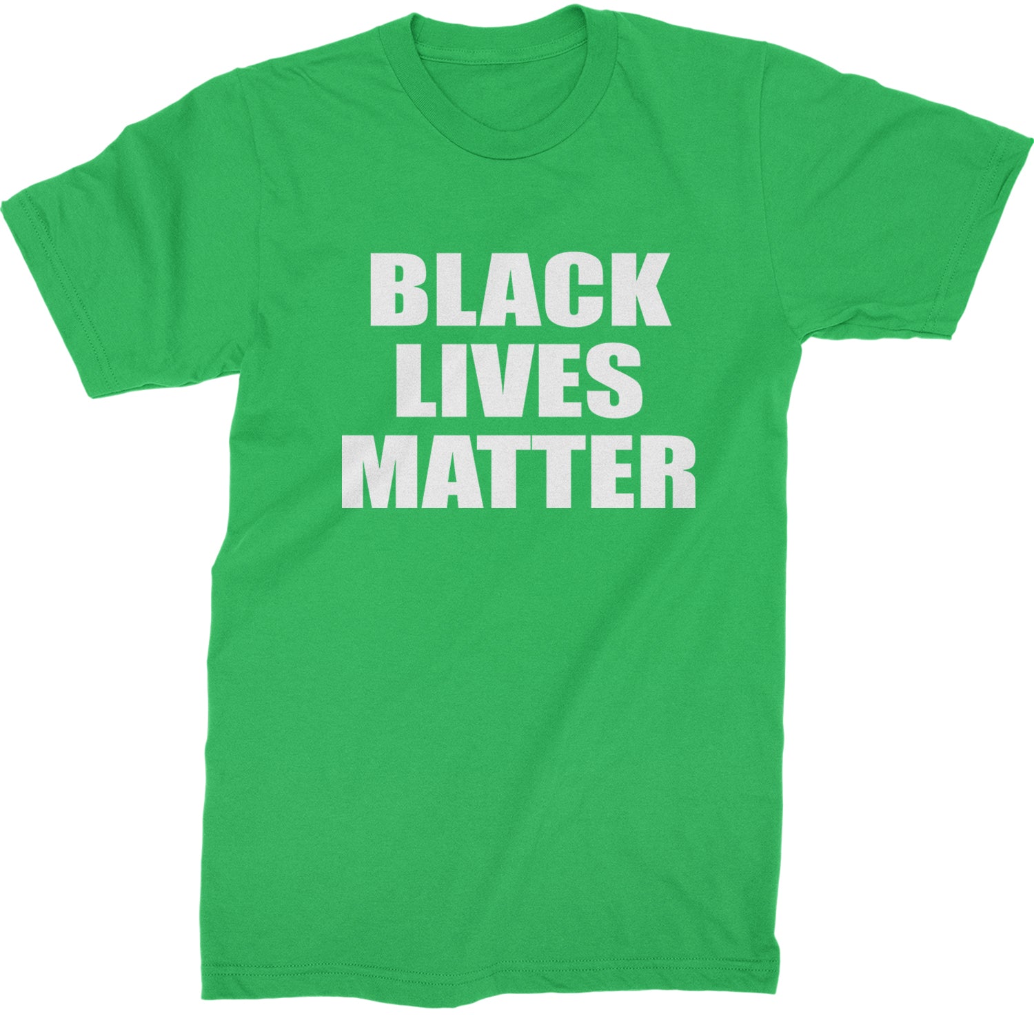 Black Lives Matter BLM Mens T-shirt Kelly Green