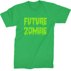 Future Zombie Horror Mens T-shirt Kelly Green