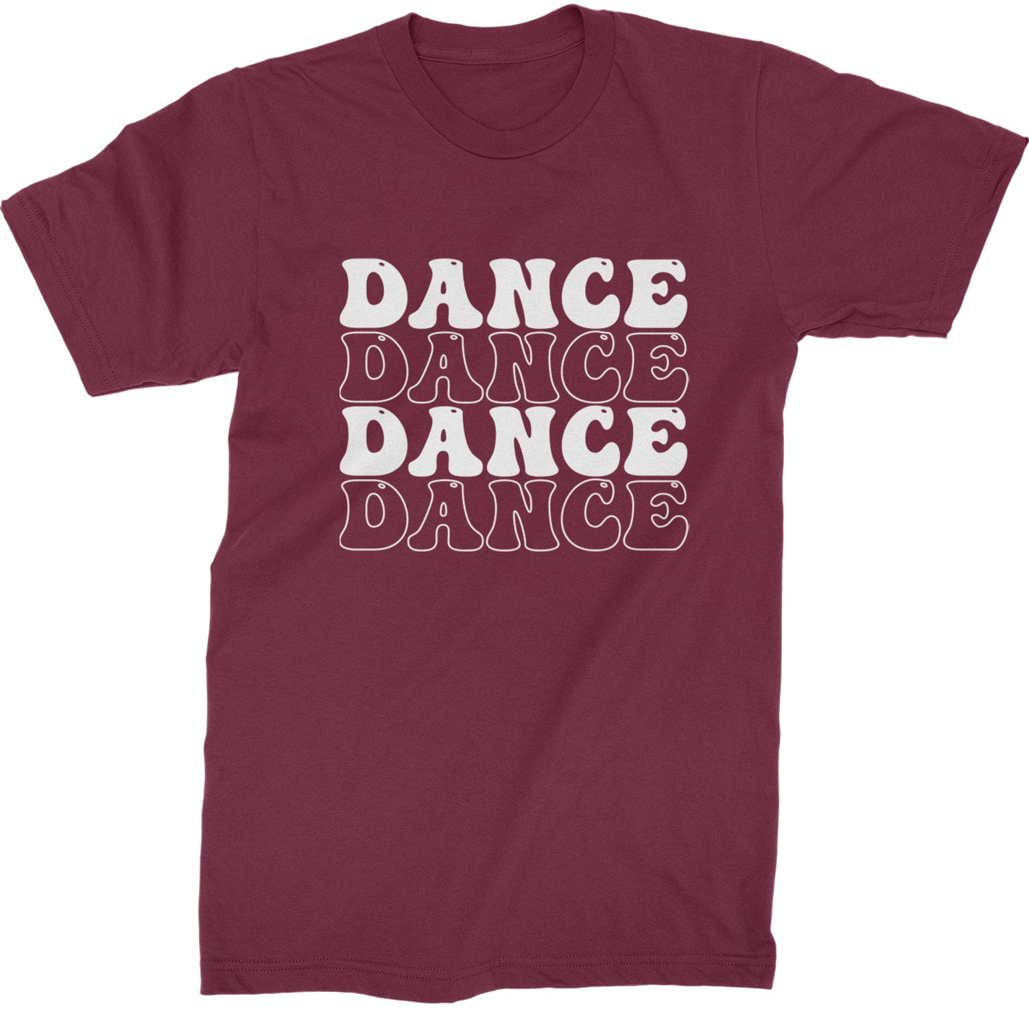 Dance Dance Dance Dance Mens T-shirt Maroon