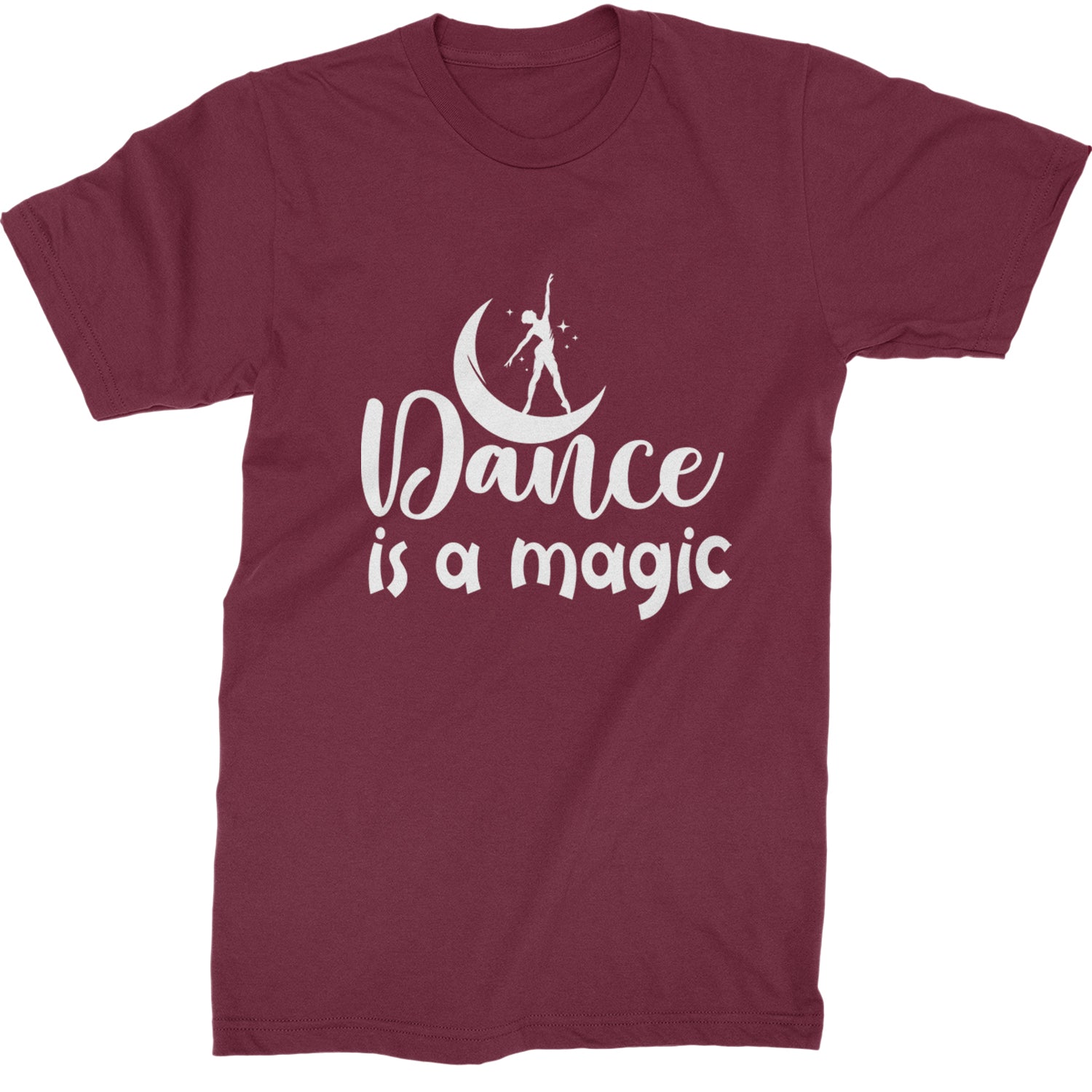 Dance Is Magic Mens T-shirt Maroon