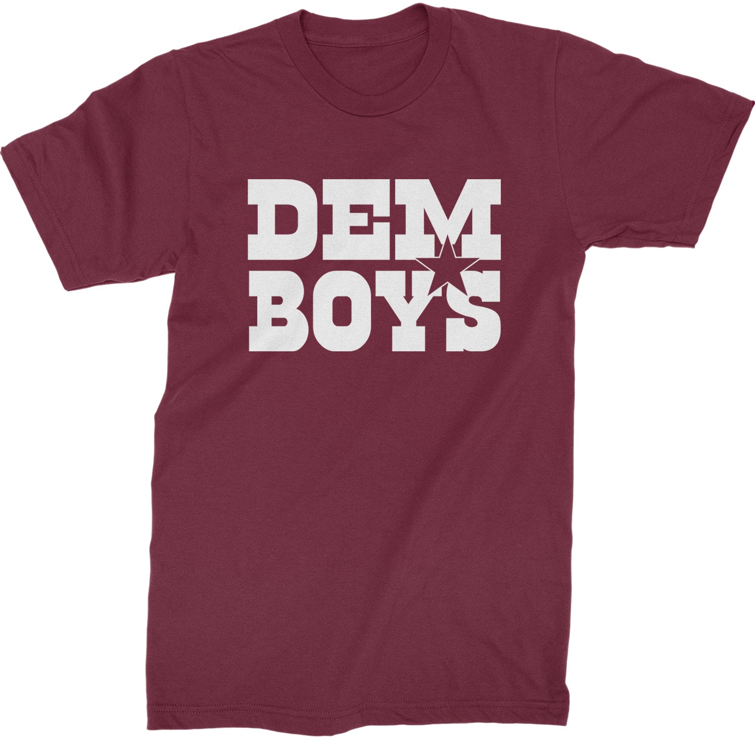 Dem Boys Dallas Football Mens T-shirt Maroon