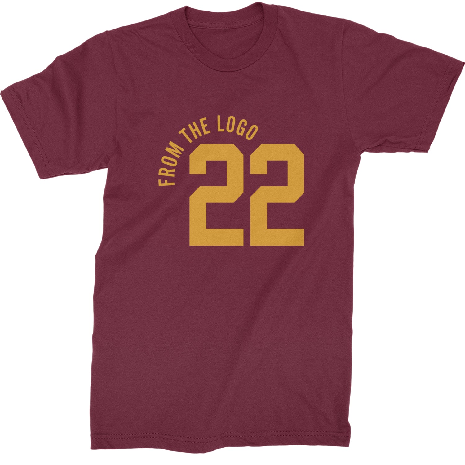 From The Logo #22 Basketball Mens T-shirt Maroon