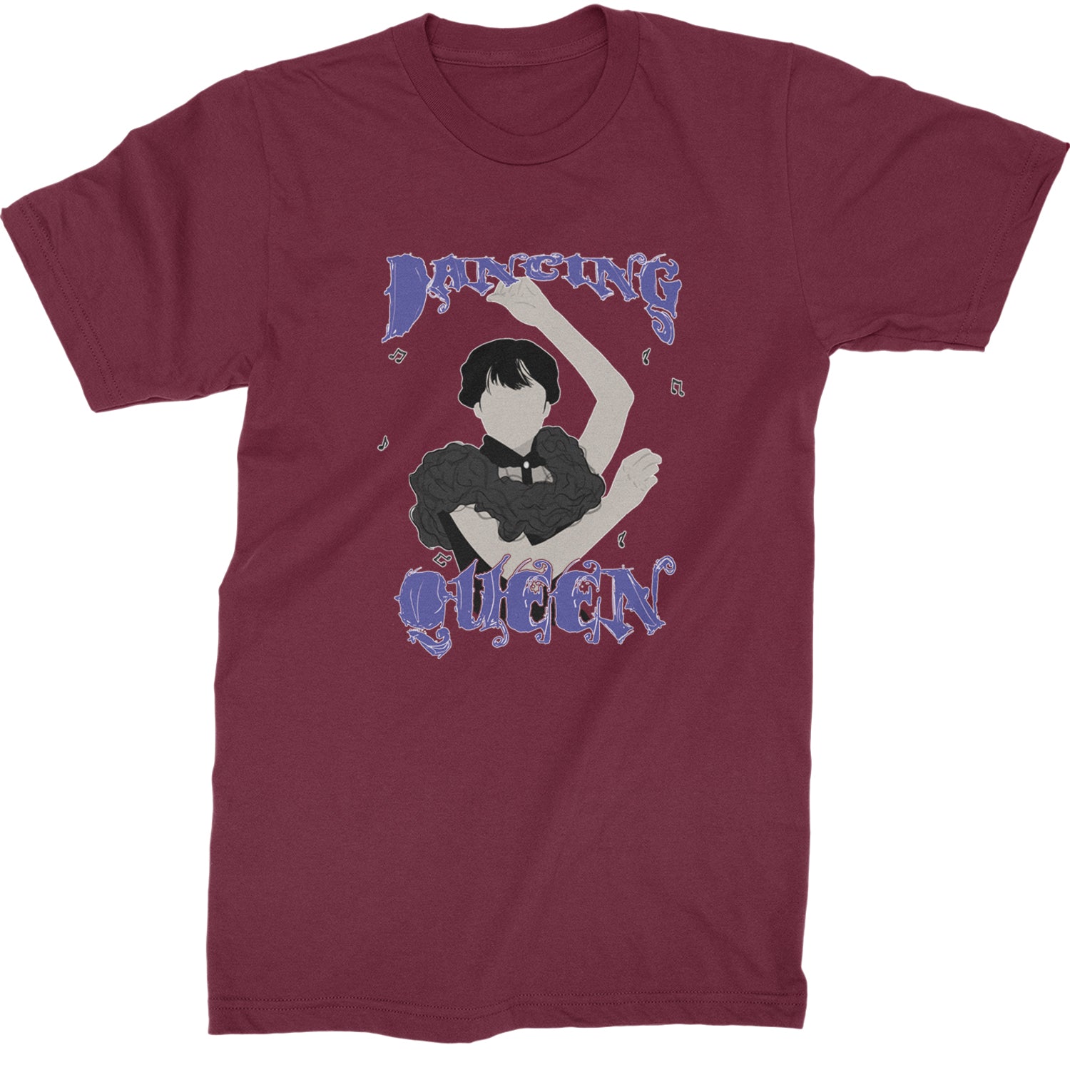 Wednesday Dancing Queen Mens T-shirt Maroon