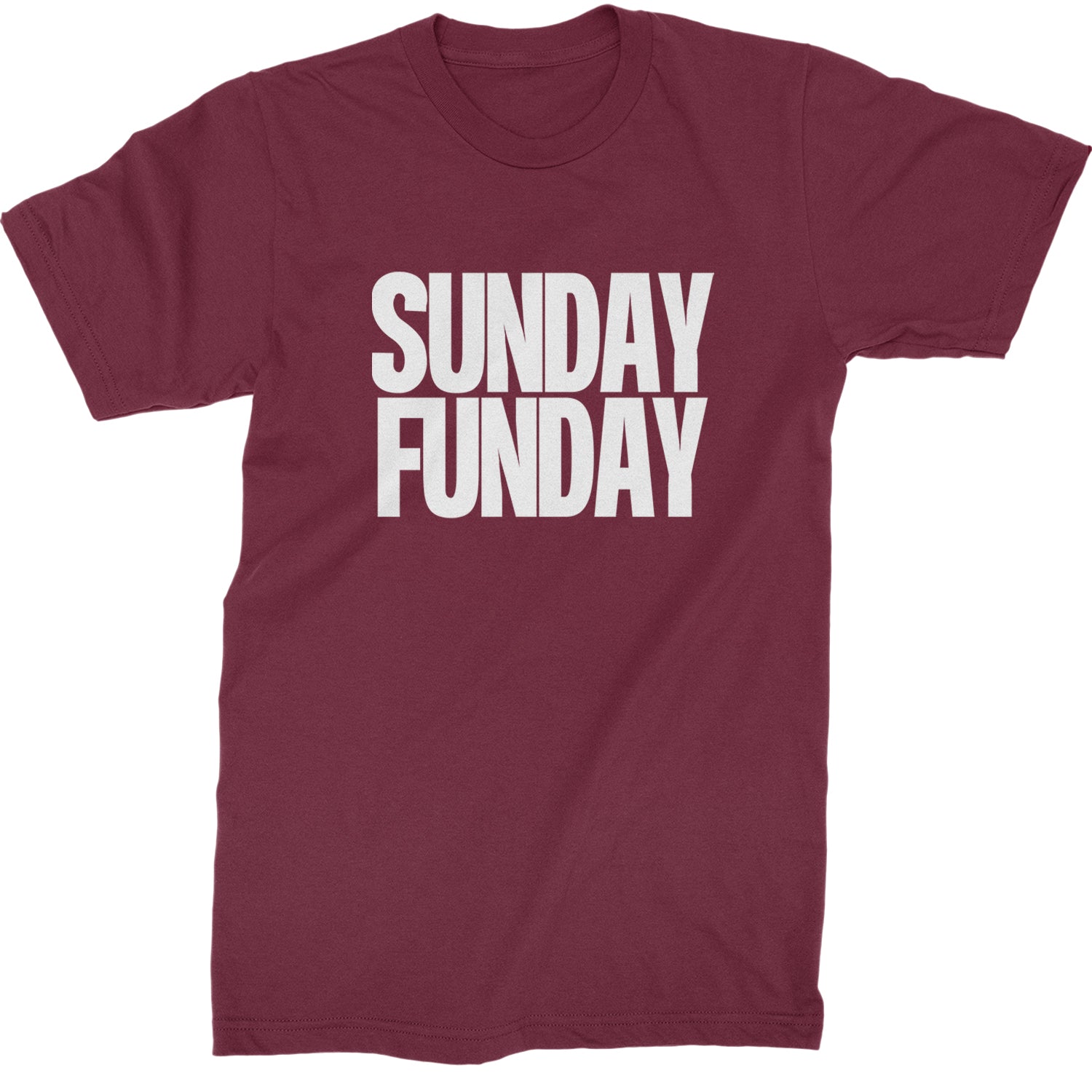 Sunday Funday  Mens T-shirt Maroon