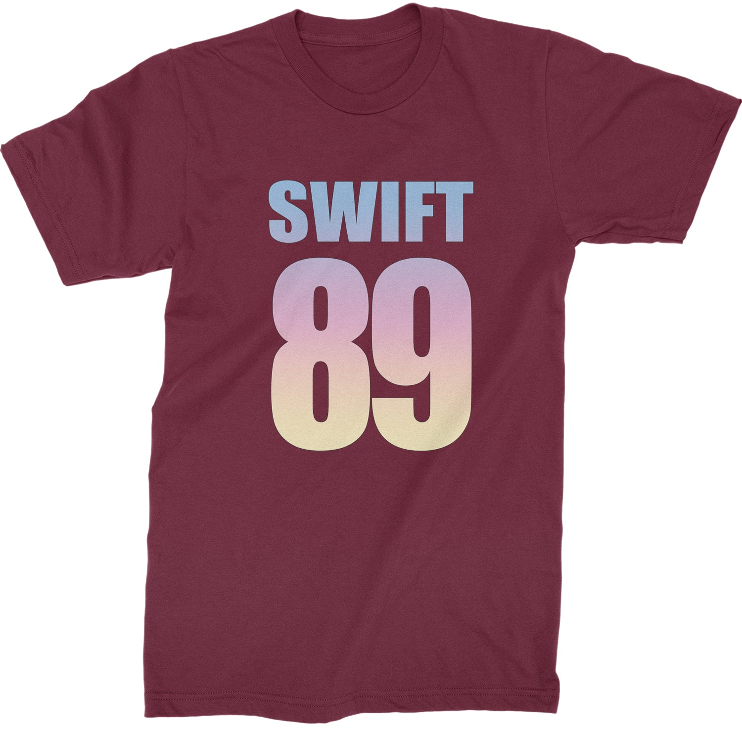 Lover Era Swift 89 Birth Year Music Fan TTPD Mens T-shirt Maroon